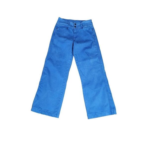 Cloud 9 Electric Blue Size 36 Wide Leg Jeans - Picture 1 of 9